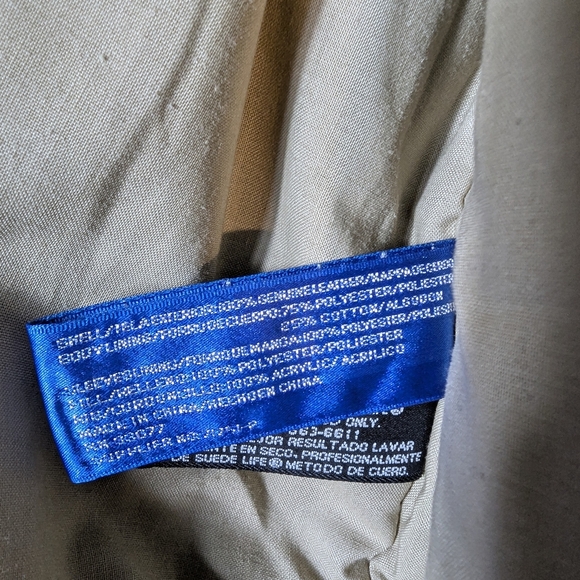 A-2 Leather Bomber Jacket Military Flight Style Airborne Top Gun L Tall - Picture 6 of 9